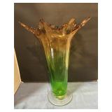 Murano Art Glass Vase 15ï¿½ T