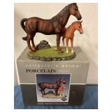 Porcelain horse statue, hand-painted