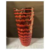 Unmarked Murano Art Glass Vase 14ï¿½ T