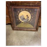 Framed Rooster Picture 21ï¿½x21ï¿½