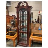 Curio Cabinet Glass Shelves&Lights 78ï¿½x23ï¿½