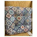 Four outdoor chair cushions dual sided