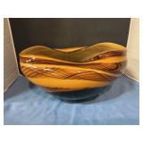 Unmarked Murano Art Glass bowl 13ï¿½ L