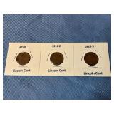 1916 P,D & S Set -Lincoln Cent