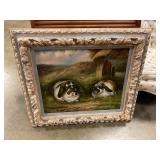 Rabbit canvas oil painting 33ï¿½ x 30ï¿½