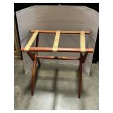 Folding wooden stand