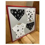 Baby clothes wall frame 30x26 1/2