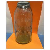 Vintage 1858 half gallon mason jar #12