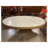 Coffee table w/ white marble top