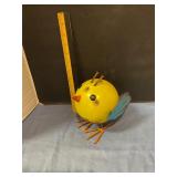Metal Folk Art bird figurine