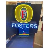 Fosterï¿½s Neon Sign on legs 32ï¿½x22ï¿½