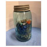 Mason jar of jewelry quart size