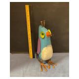 Metal Folk Art bird figurine