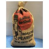Planters Roasted peanuts burlap bag 13ï¿½ tall