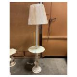Vintage French Provincial Style Floor Lamp Table