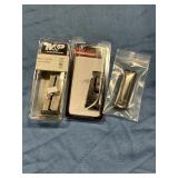 Three pistol clips