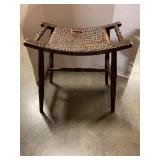 Vintage stool with curved arch frame
