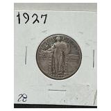1927 standing liberty silver quarters