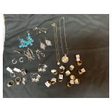 Costume Jewelry Earrings, necklaces & rings