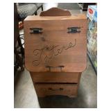 Taters & Onion wooden storage bin
