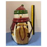 Snowman cookie jar