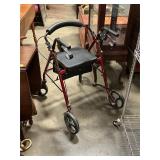 Walker with seat