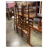 6 woven chairs