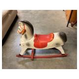 Vintage " Harry the Hairless Horse" rocking horse