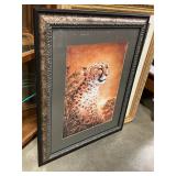Carol Kim Cheetah painting 43"x34"
