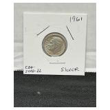1961 Roosevelt, silver dime