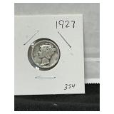 1927 MercurySilver  Dime