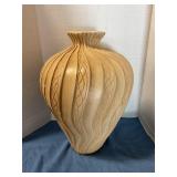 Ceramic decorative vase w/ hole in bottom & chips