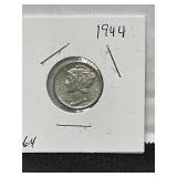 1944 MercurySilver  Dime