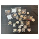 22 Washington Quarters assorted dates