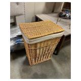 Wicker laundry basket