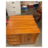 Craft desk with drop leaf