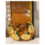 Handcrafted wooden door harp