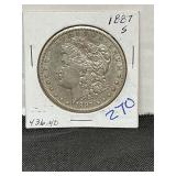 1887S Morgan silver dollar