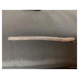 Sterling silver 8" bracelet marked Italy