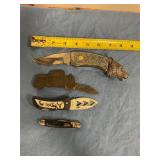 Assorted pocket knives