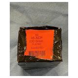 50 rounds of 45 ACP 230 grain subsonic