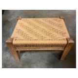 Wooden footstool 12" T