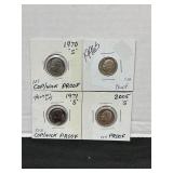 Roosevelt dimes assorted dates