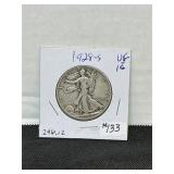1928 S Walking liberty silver half dollar