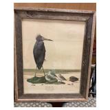 Ray Harm Signed Picture Blue Heron 24"x20"