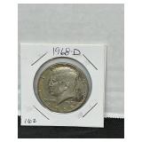 1968 D Kennedy Half Dollar