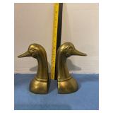 Brass duck bookends