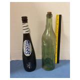 Coors light glass bat bottle & clear bottle