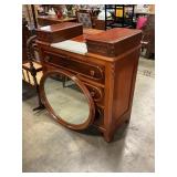 Marble top dresser with mirror