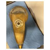 Duncan Miller Vintage gold toned parking meter